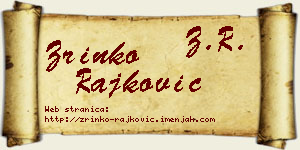 Zrinko Rajković vizit kartica